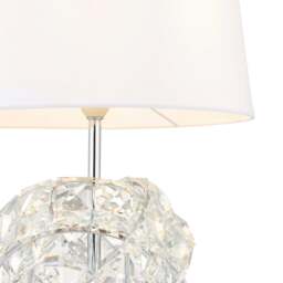 Rackhams Monaco Chrome and Glass Table Lamp - thumbnail 5
