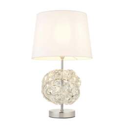Rackhams Monaco Chrome and Glass Table Lamp - thumbnail 3