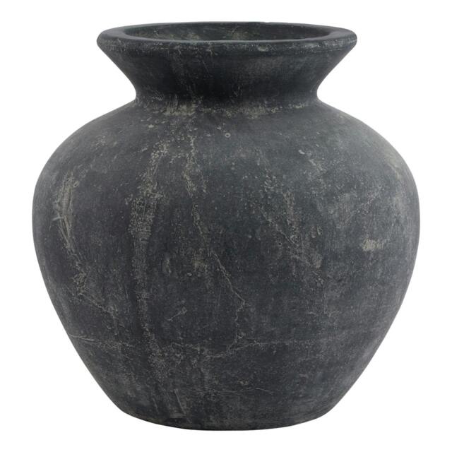 Rackhams Amalfi Vase - Grey - One Size - Grey - 100% Mixed - image 1
