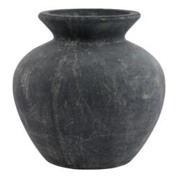 Rackhams Amalfi Vase - Grey - One Size - Grey - 100% Mixed - thumbnail 1