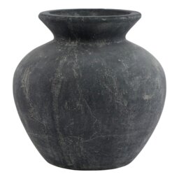 Rackhams Amalfi Vase - Grey - One Size - Grey - 100% Mixed - thumbnail 2