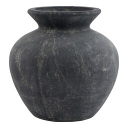Rackhams Amalfi Vase - Grey - One Size - Grey - 100% Mixed - thumbnail 3