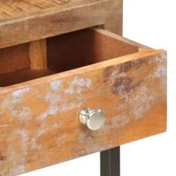 Rackhams Console Table Gold 90x30x75 cm Solid Reclaimed Wood - thumbnail 4