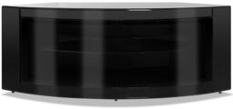 "Rackhams PANGEA Gloss Black Beam-Thru Curved Tru-Corner 32""-50"" TV Cabinet" - thumbnail 6