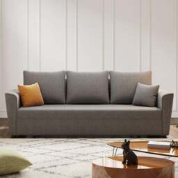 Rackhams Gertrude Sofa Bed Single Seater, Two Seater, Linen - 236cm (With two drawers) - Beige - thumbnail 4