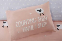 Rackhams Cute Sheep Reversible Duvet Cover Bedding Set - Blue - Double - thumbnail 4