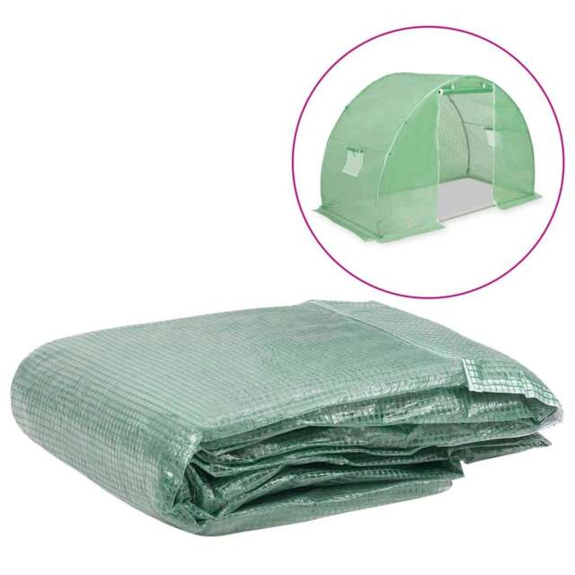 Rackhams Greenhouse Replacement Cover (4.5 m�__) 300x150x200 cm Green
