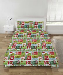 Rackhams The Grinch 12 Days of Christmas Duvet Cover Set Bedding - Green - Single - thumbnail 4