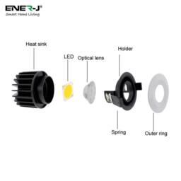 Rackhams 8W WiFi LED Recessed Spot Downlight, Fire Rated, Smart Ceiling Light, Works with Alexa & Google Assistant - thumbnail 6