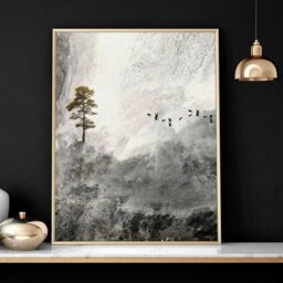 Rackhams Framed landscape print for home office decor - set of 3 wall art -  - A4 8.27 x 11.69 in / 21 x 29.7 cm - Unframed - thumbnail 5