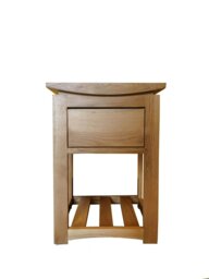 Rackhams 3 Drawers Bedside Cabinet, Modern Bedside Table Nightstand for Bedroom, 40x38x55cm - Oak - Oak - 40x35x55 CM - thumbnail 3