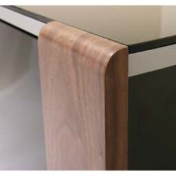 "Rackhams Sirius 850 Cabinet Remote Friendly BeamThru Glass Door Gloss Black with Walnut/Oak Reversible Panels for TVs up to 40"" TV Stand" - thumbnail 5