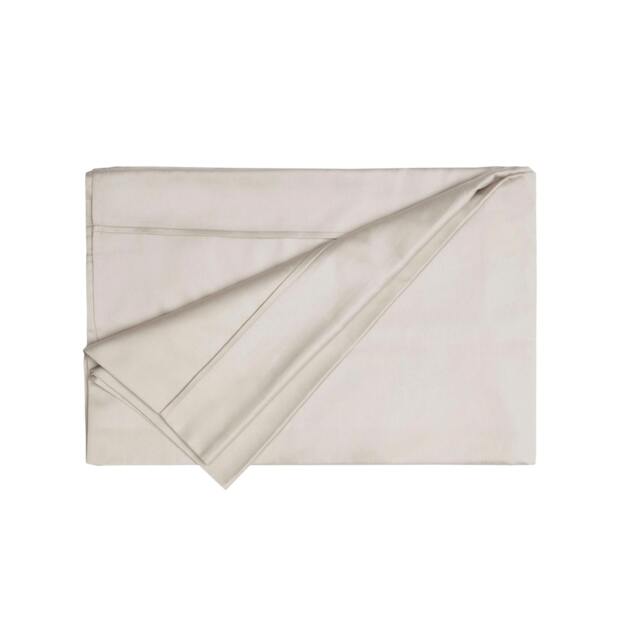 Rackhams Egyptian Blend Fitted Sheet - Oyster - Oyster - King - 100% Egyptian Cotton - image 1