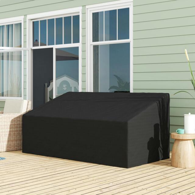 Rackhams 3 Seater Rain Cover Garden Sofa Chair Bench Protector 218x111x101cm - image 1