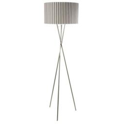 Rackhams Sabella Tripod Floor Lamp Satin Nickel - thumbnail 2