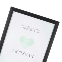 Rackhams Modern and Chic Black Veneer Wood Effect A4 Certificate Frame for Wall or Table - thumbnail 3