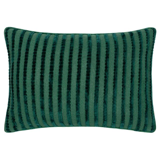 Rackhams Giyla Chenille Cushion Cover - Teal - 35cm x 50cm - Teal - 100% Polyester - image 1