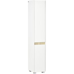 Rackhams 5-Tier Modern Tall Bathroom Cabinet with Adjustable Shelves White - thumbnail 2