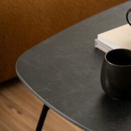 Rackhams Caracas Coffee Table in Black - 1 - Ceramic Black - Black - thumbnail 4