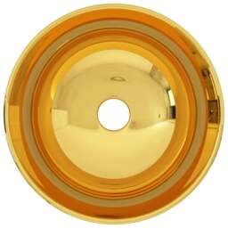 Rackhams Wash Basin 28x10 cm Ceramic Gold - thumbnail 3