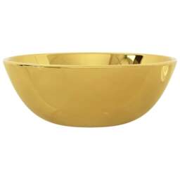 Rackhams Wash Basin 28x10 cm Ceramic Gold - thumbnail 5