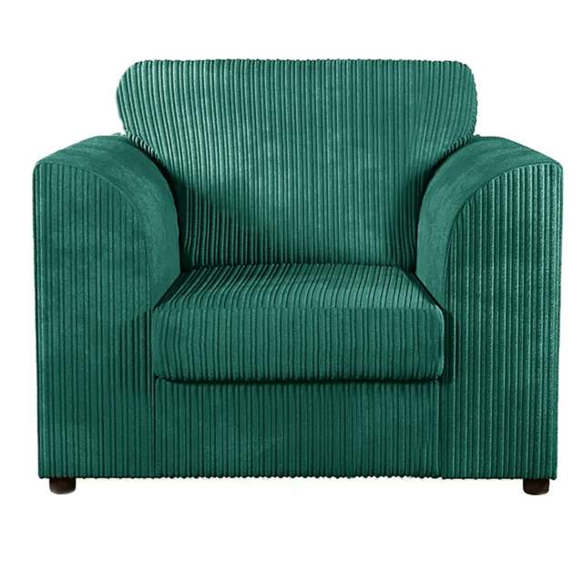 Rackhams Luxor / Ferguson Cord Armchair - Teal