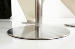 Rackhams Target 80cm Small Round Glass Dining Table - Silver - 1 - thumbnail 5