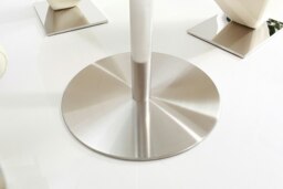 Rackhams Target 80cm Small Round Glass Dining Table - Silver - 1 - thumbnail 6