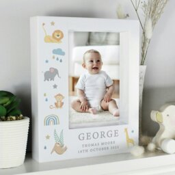 Rackhams Personalised Safari Animals 5x7 Box Photo Frame - thumbnail 4