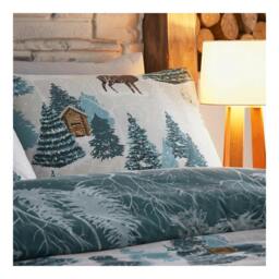 Rackhams Arcticus Arctic Animals Duvet Cover Set - Blue - Double - Blue - 50% Cotton/50% Polyester - thumbnail 2