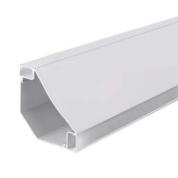 Rackhams 2m Gypsum LED Cove Light 45 Degreesâ Corner Aluminum Profile, White Finish - thumbnail 4