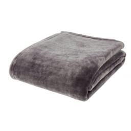 Rackhams Velvet Raschel Throw Charcoal 200 x 240 - thumbnail 4