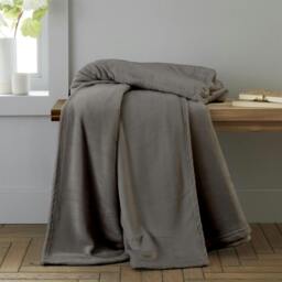 Rackhams Velvet Raschel Throw Charcoal 200 x 240 - thumbnail 1