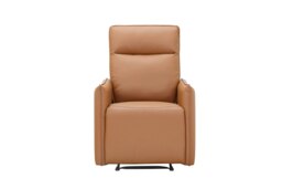 Rackhams Lugo Manual Recliner Sofa (Cognac PU) - Brown - 1, 2, 3 Recliner - thumbnail 3