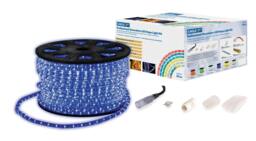 Rackhams Blue 90M Static Led Rope Light