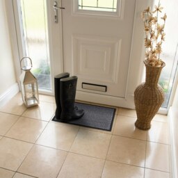 Rackhams Heavy Duty Commodore Backed Barrier Door Floor Mat, Grey, 40x60cm - thumbnail 5