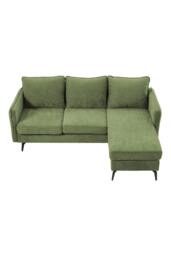 Rackhams 3-Seater Green Upholstered Corner Sectional Sofa - Green - One Size - thumbnail 3