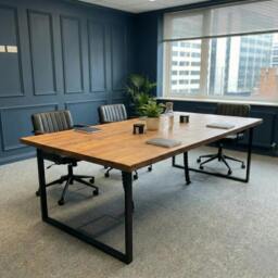 Rackhams Sleek & Slender Rustic Conference Table - 200 - 150 - thumbnail 6