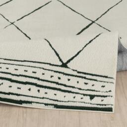 Rackhams Freud-Modern Ivory Black High Pile Rug - 160 x 213 cm - thumbnail 4