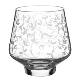 Rackhams Floral Collection Tealight Holder & Tealight - Single - Made From Premium Lead Free Crystal Glass - thumbnail 2