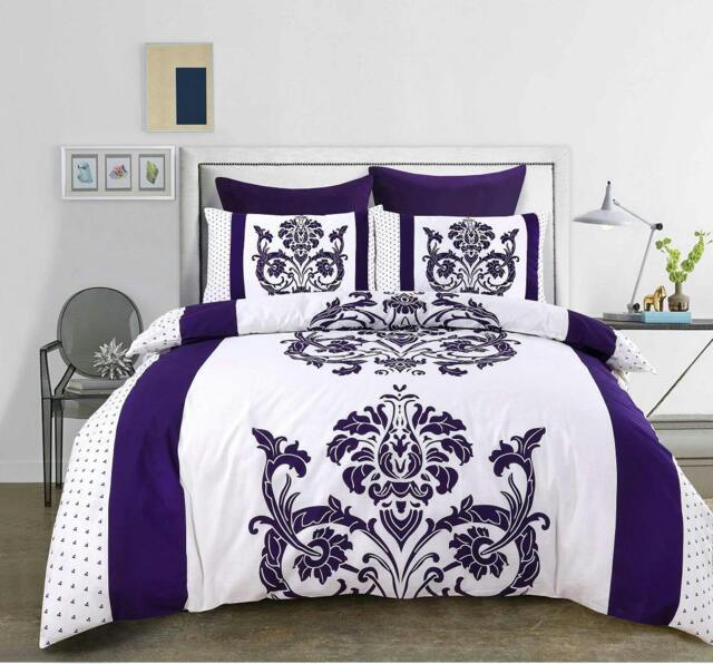 Rackhams Darcy Plum Duvet Cover Set - King