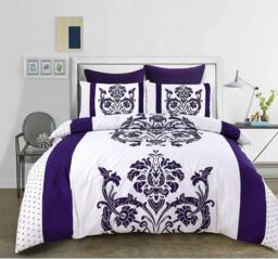 Rackhams Darcy Plum Duvet Cover Set - King