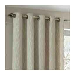 Rackhams Manhattan Velvet Eyelet Curtains - Ivory - 168cm x 183cm - Ivory - 100% Polyester - thumbnail 3