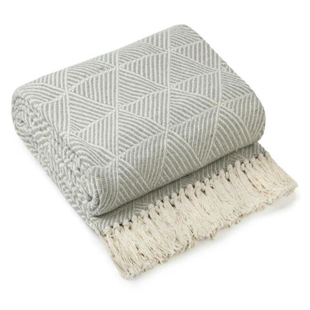 "Rackhams Zahra Silver Throw - 90x100""" - image 1