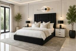 Rackhams Abstract Haven Ottoman Bed With Headboard - Super King - Solid Wood - Beige - thumbnail 2