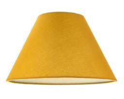 "Rackhams Traditional 12"" Ochre Cotton Coolie Lampshade Suitable for Table Lamp or Pendant"