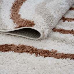 Rackhams Moodi Shaggy Cream/Terra Sunhaze Rug - 160X230 cm - thumbnail 4