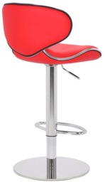 Rackhams Deluxe Carcaso Faux Leather Bar Stool, Adjustable Swivel, Weighted Base - thumbnail 2