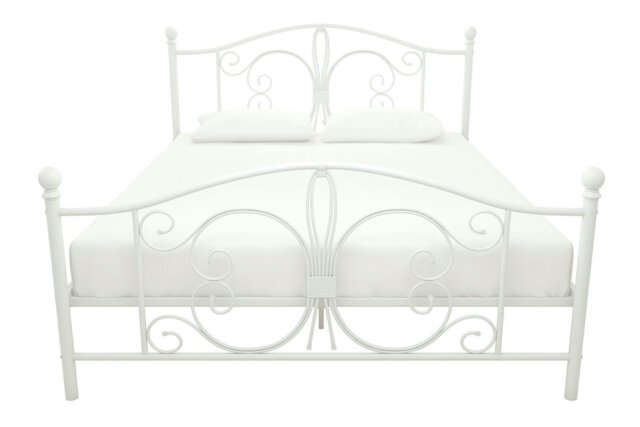Rackhams Bombay Metal Bed White - King Size - image 1