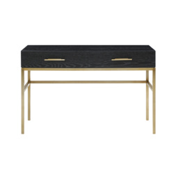 Rackhams Tulip Dressing Table / Desk - Wenge (Black Stained Oak) - Wenge (Black Stained Oak)